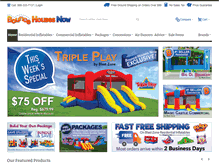 Tablet Screenshot of bouncehousesnow.com